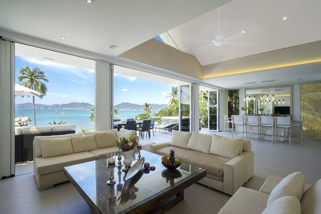Villa Nirvana - Beachfront Tropical Chic 4Br Haven In Cape Panwa, Phuket บ้านมะขาม ภายนอก รูปภาพ