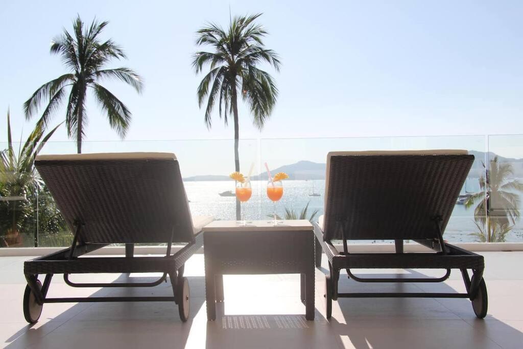 Villa Nirvana - Beachfront Tropical Chic 4Br Haven In Cape Panwa, Phuket บ้านมะขาม ภายนอก รูปภาพ